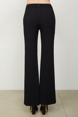 The High Waisted Wide Leg Trouser in Black