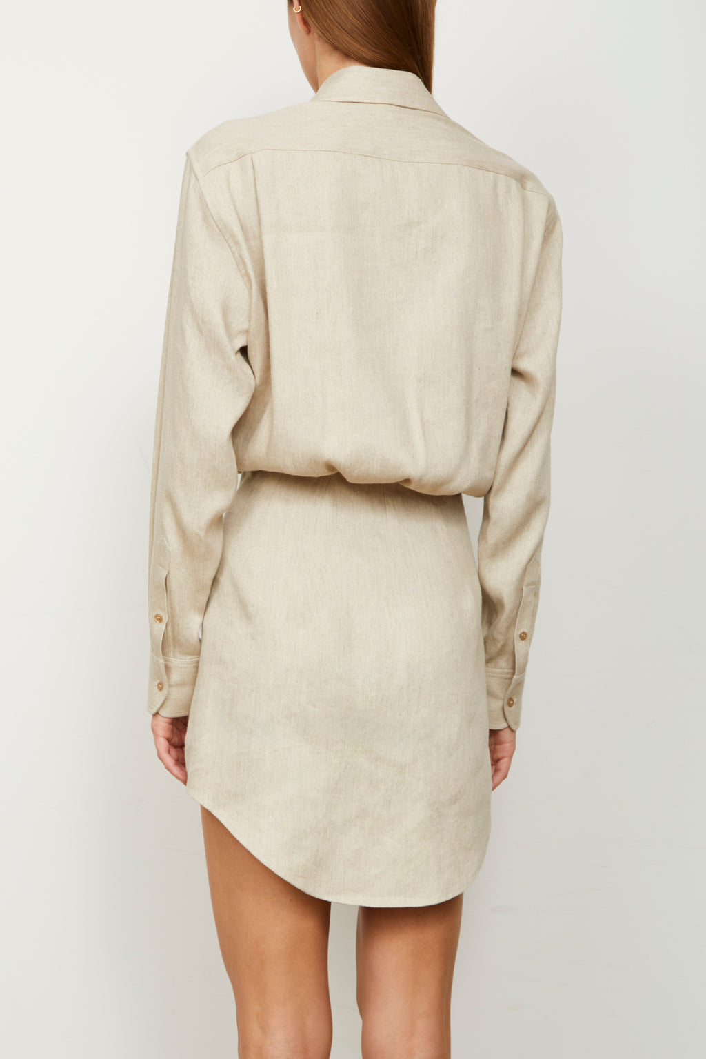 The Vera Shirt Dress in Sand The Vera Shirt Dress in Sand