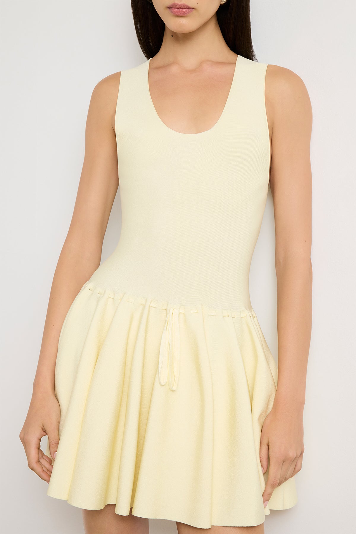 The Cleo Mini Dress in Lemon Ice