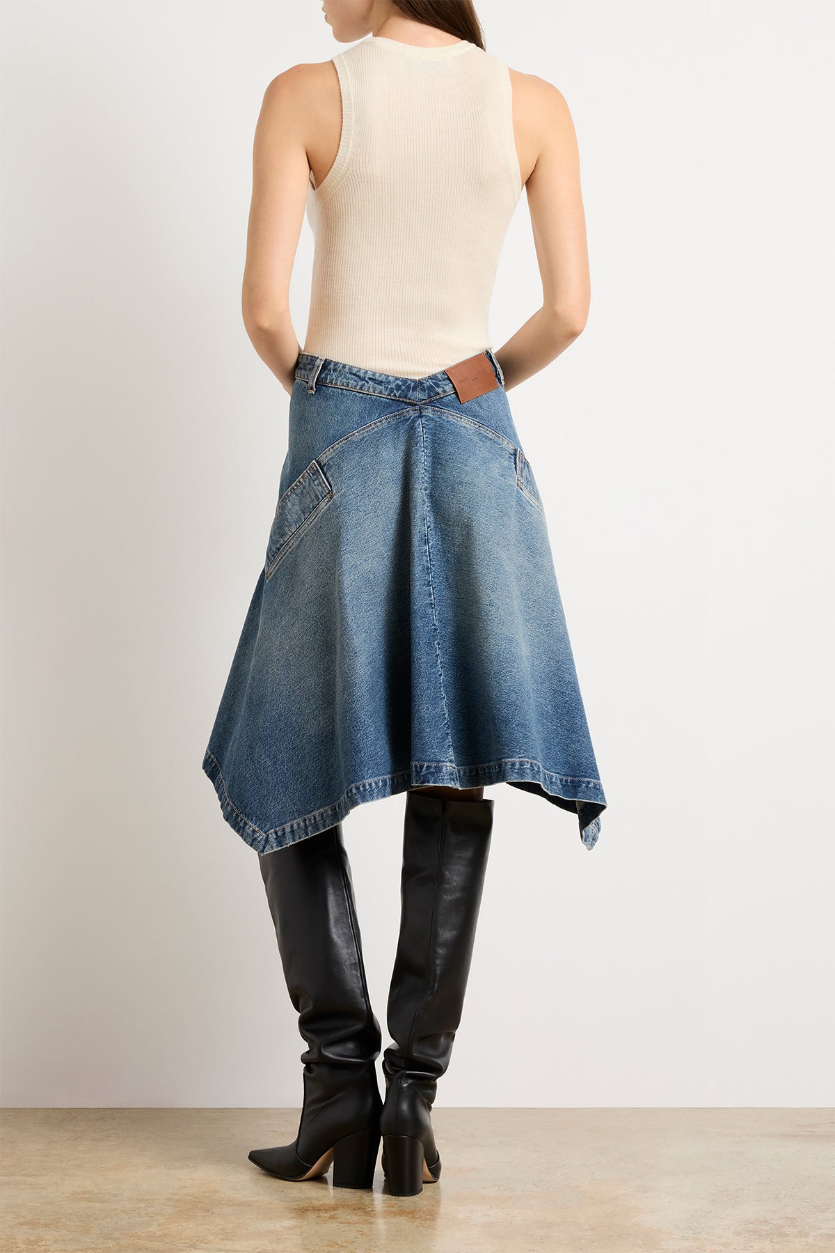 The Frankie Denim Skirt in Dakota Wash