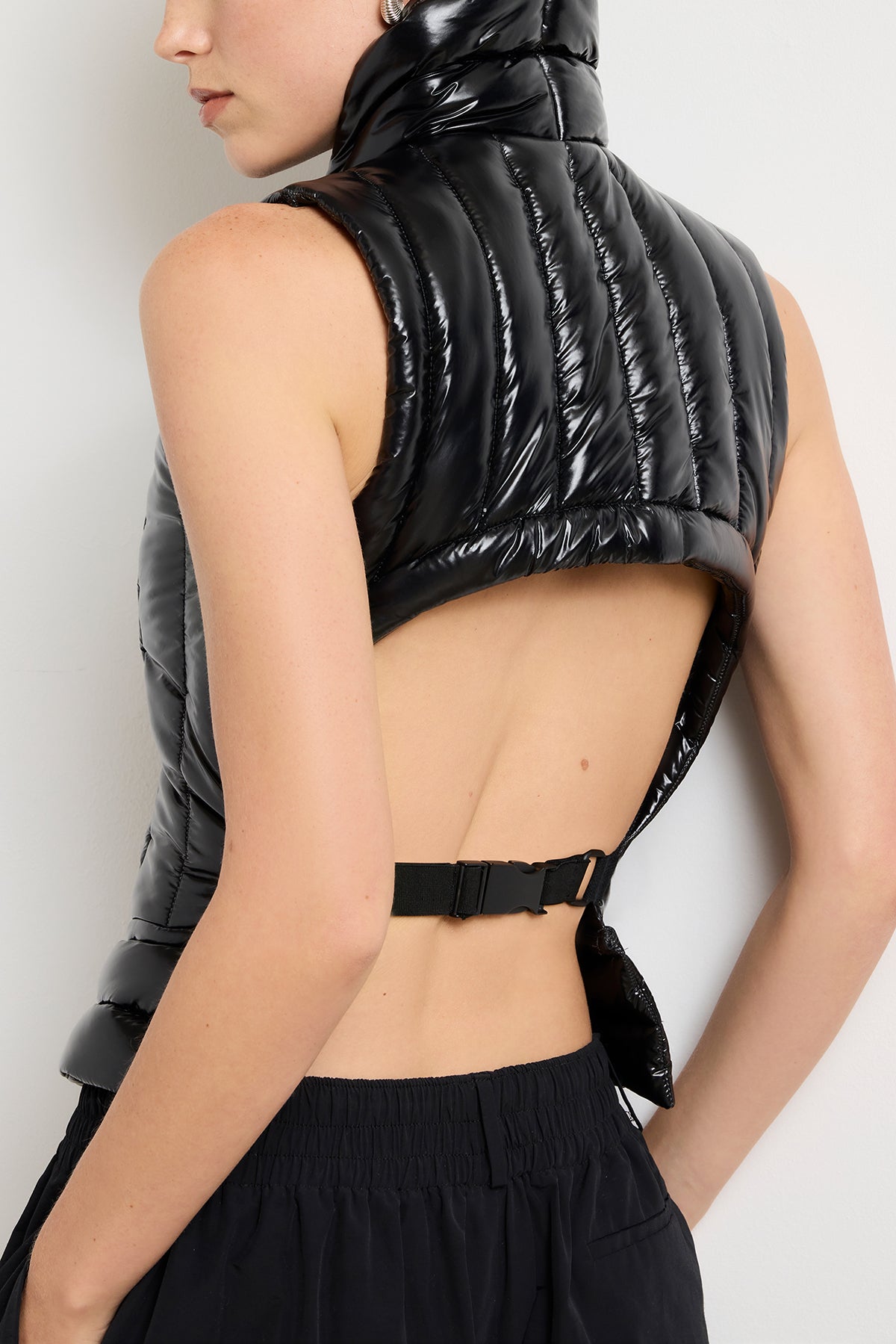 The Maria Water Resistant Padded Gillet in Black