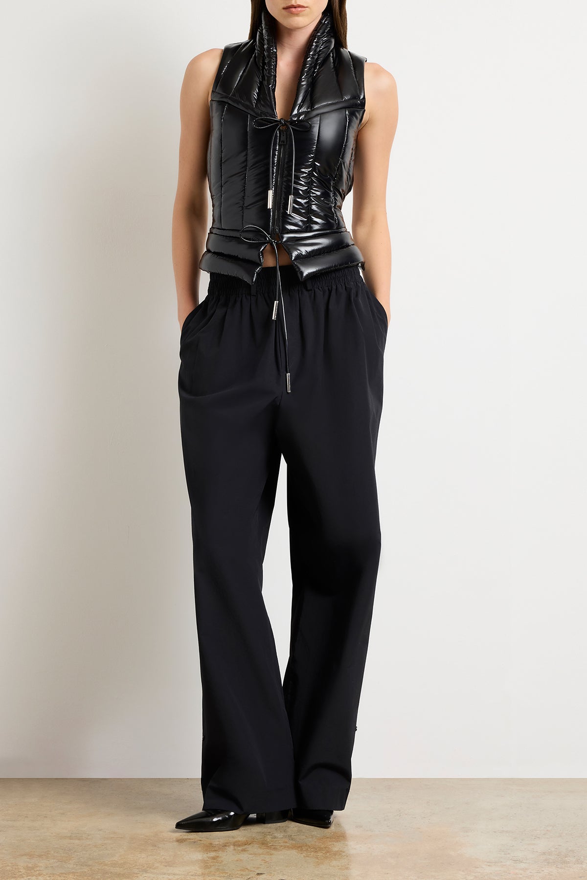 The Maria Water Resistant Padded Gillet in Black