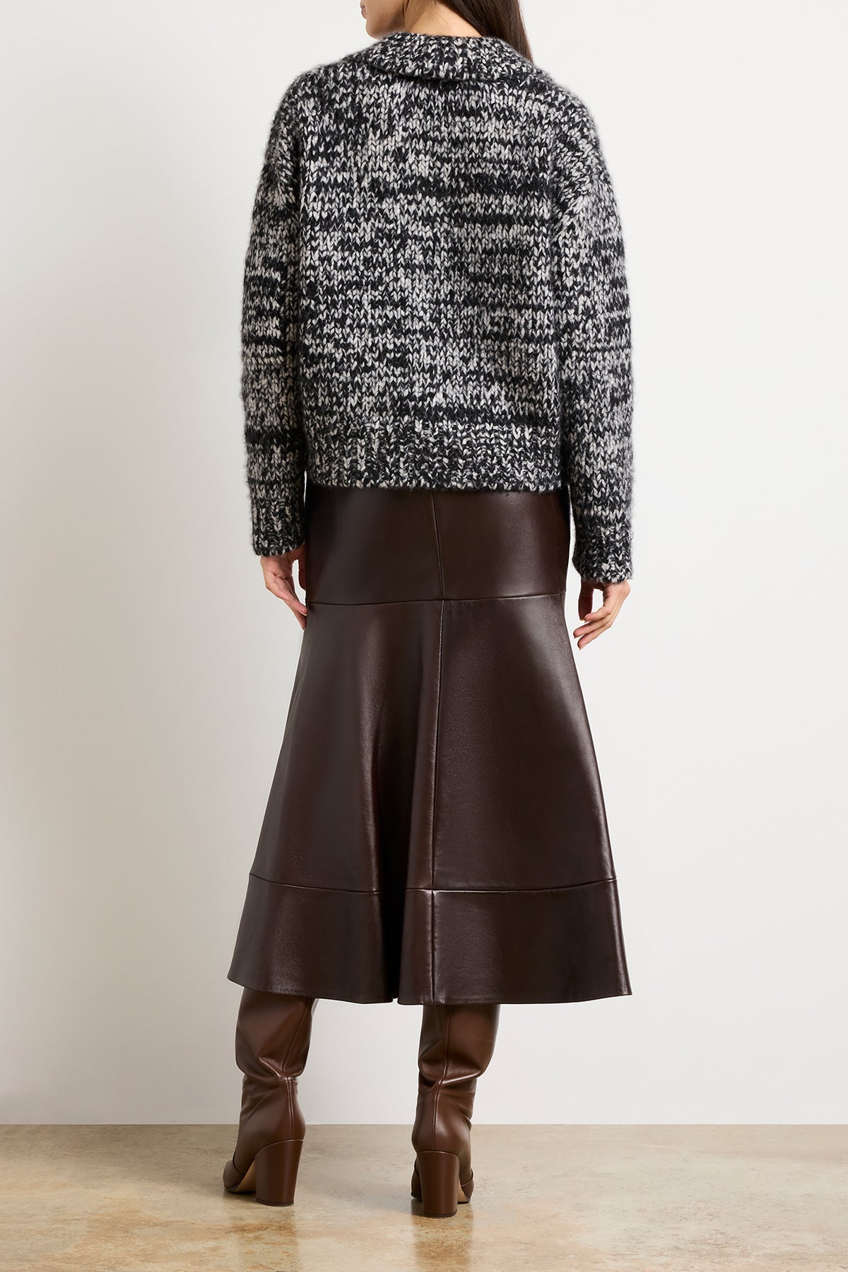 The Posie Half Zip Sweater with Sleeve Pocket in Static