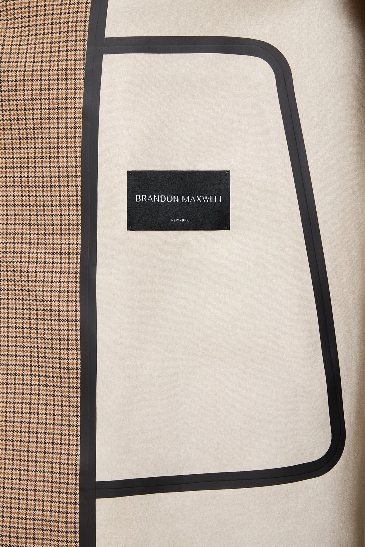 The Quinn Driving Coat in Brown Plaid