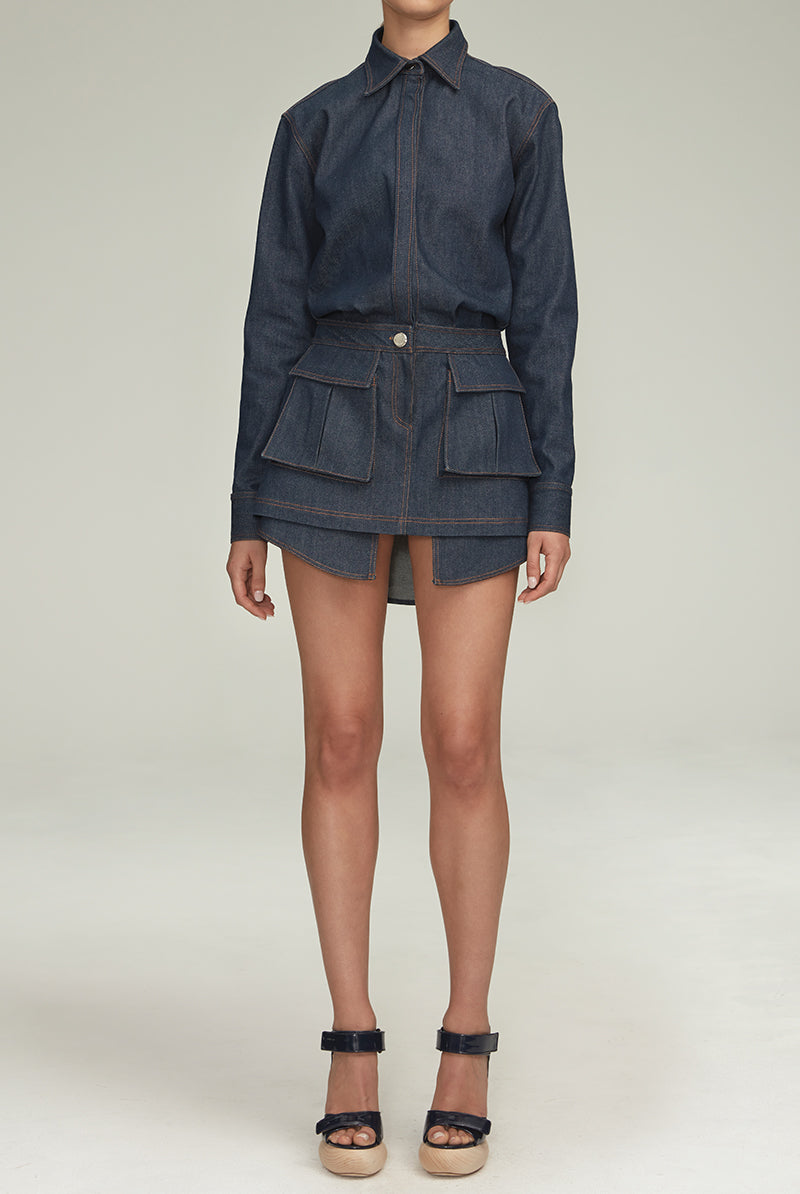 Brandon maxwell shirt dress outlet