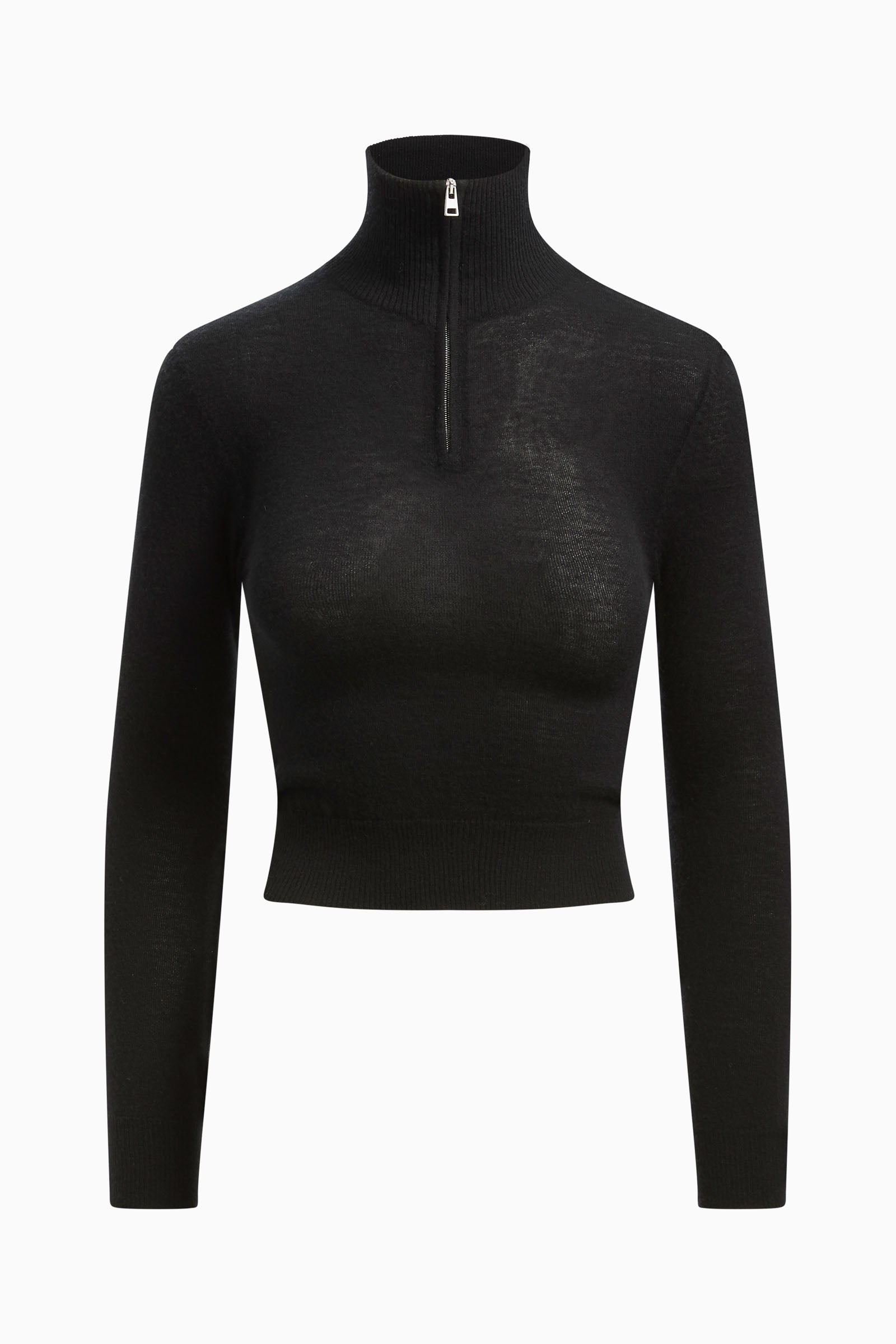 トップス ALMOSTBLACK \"HIGH NECKED ZIP-UP KNIT\" トップス ALMOSTBLACK 