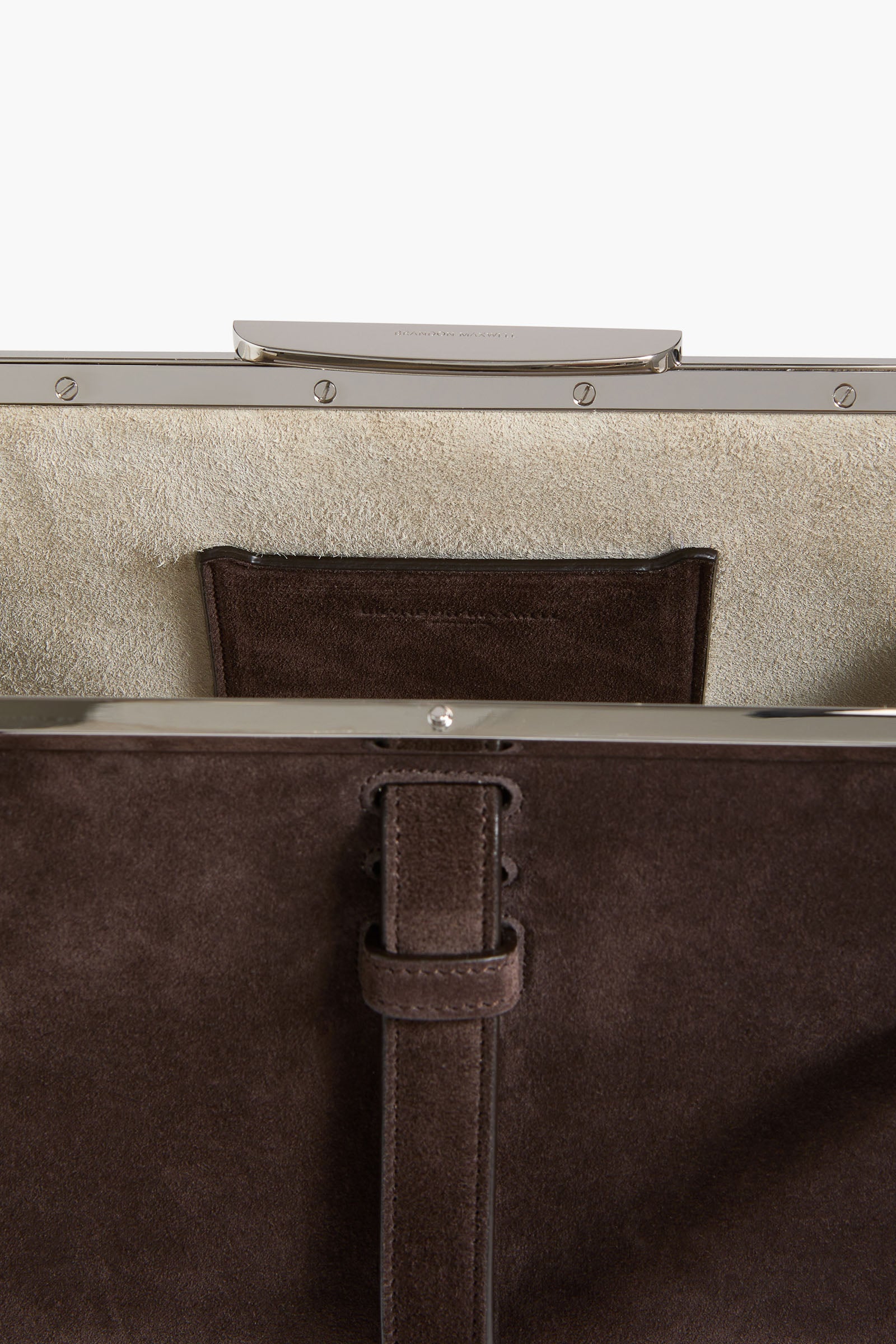 The Maxwell Bag in Malt Brown Suede