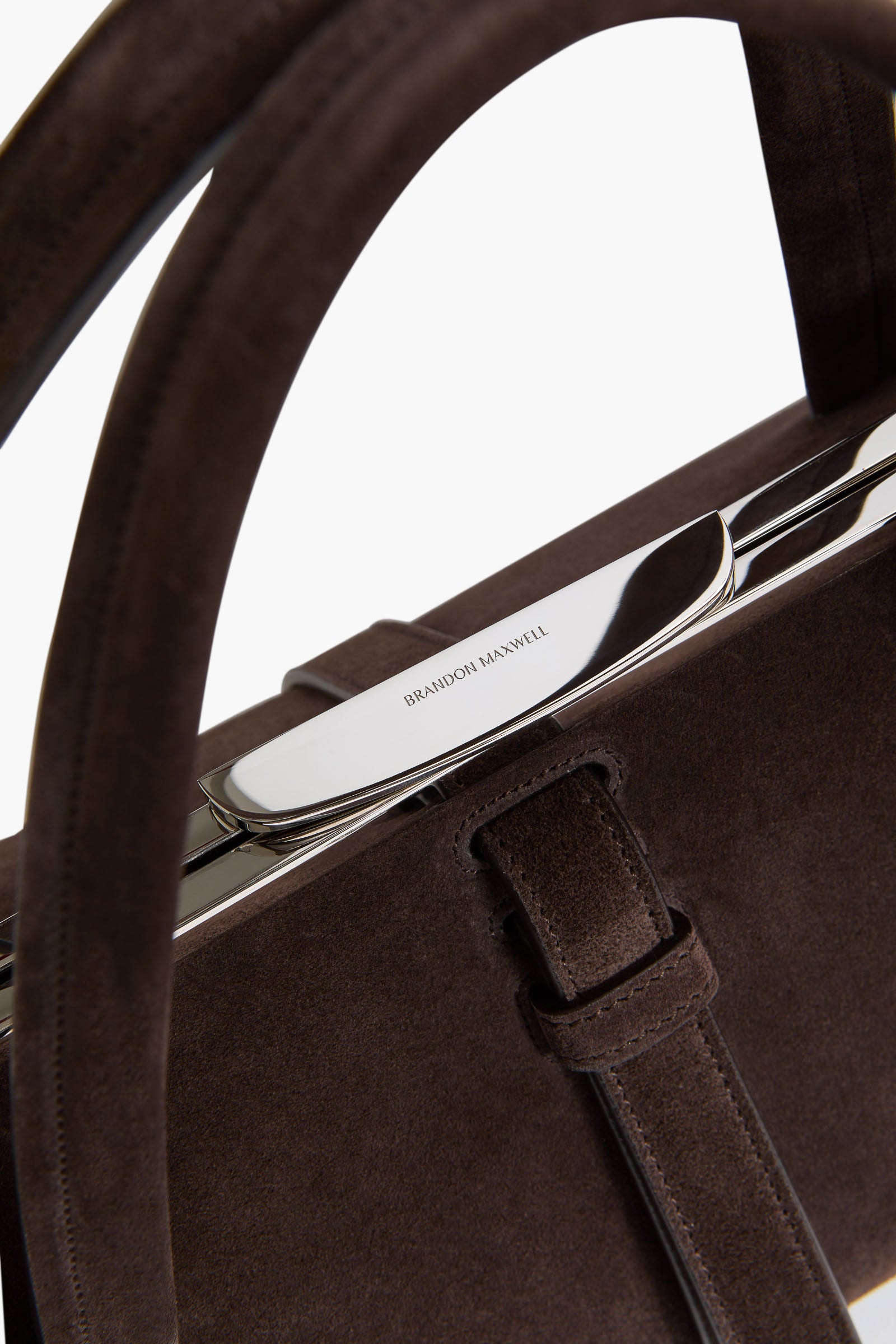The Maxwell Bag in Malt Brown Suede