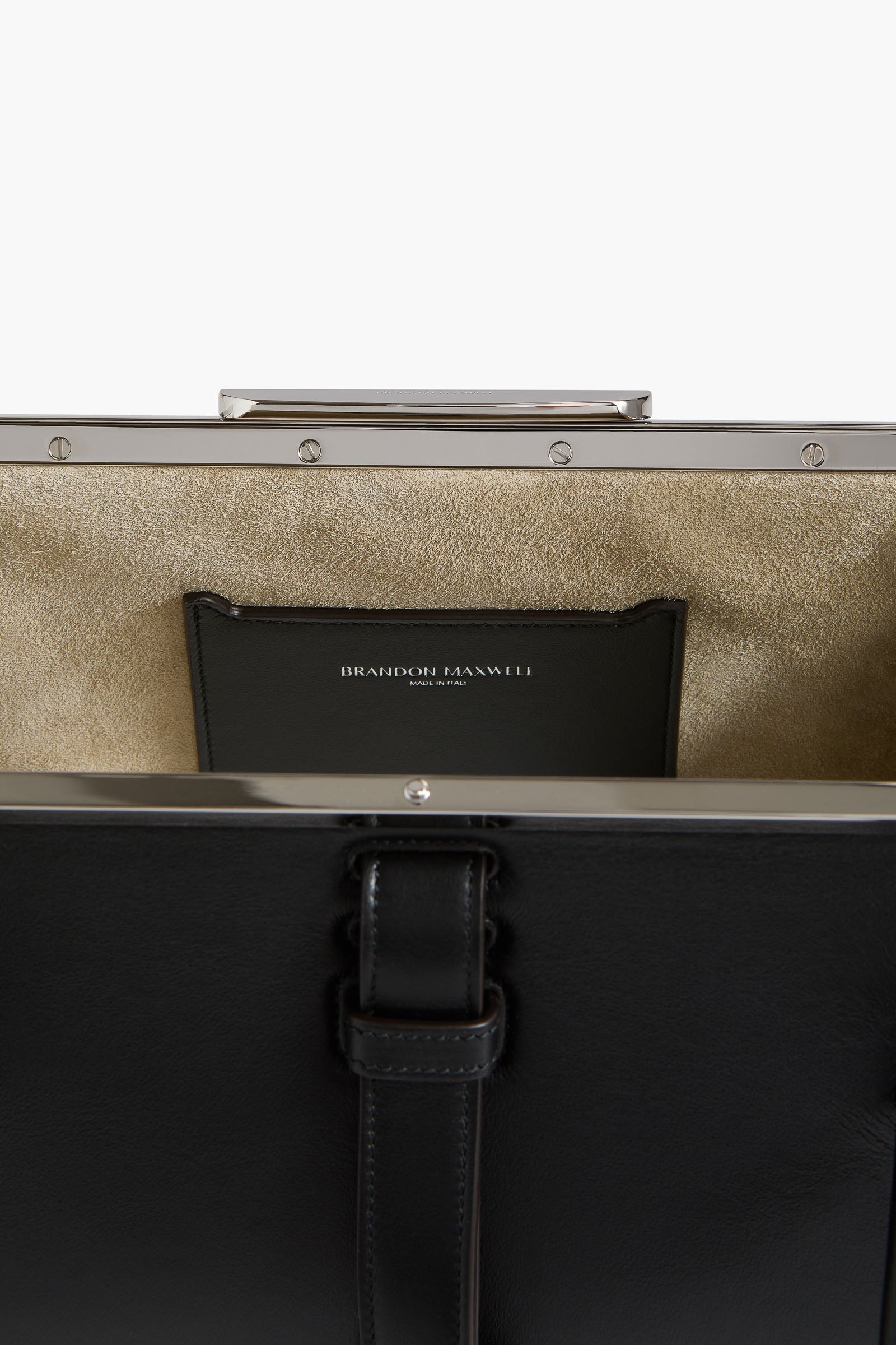 The Maxwell Bag in Black Leather