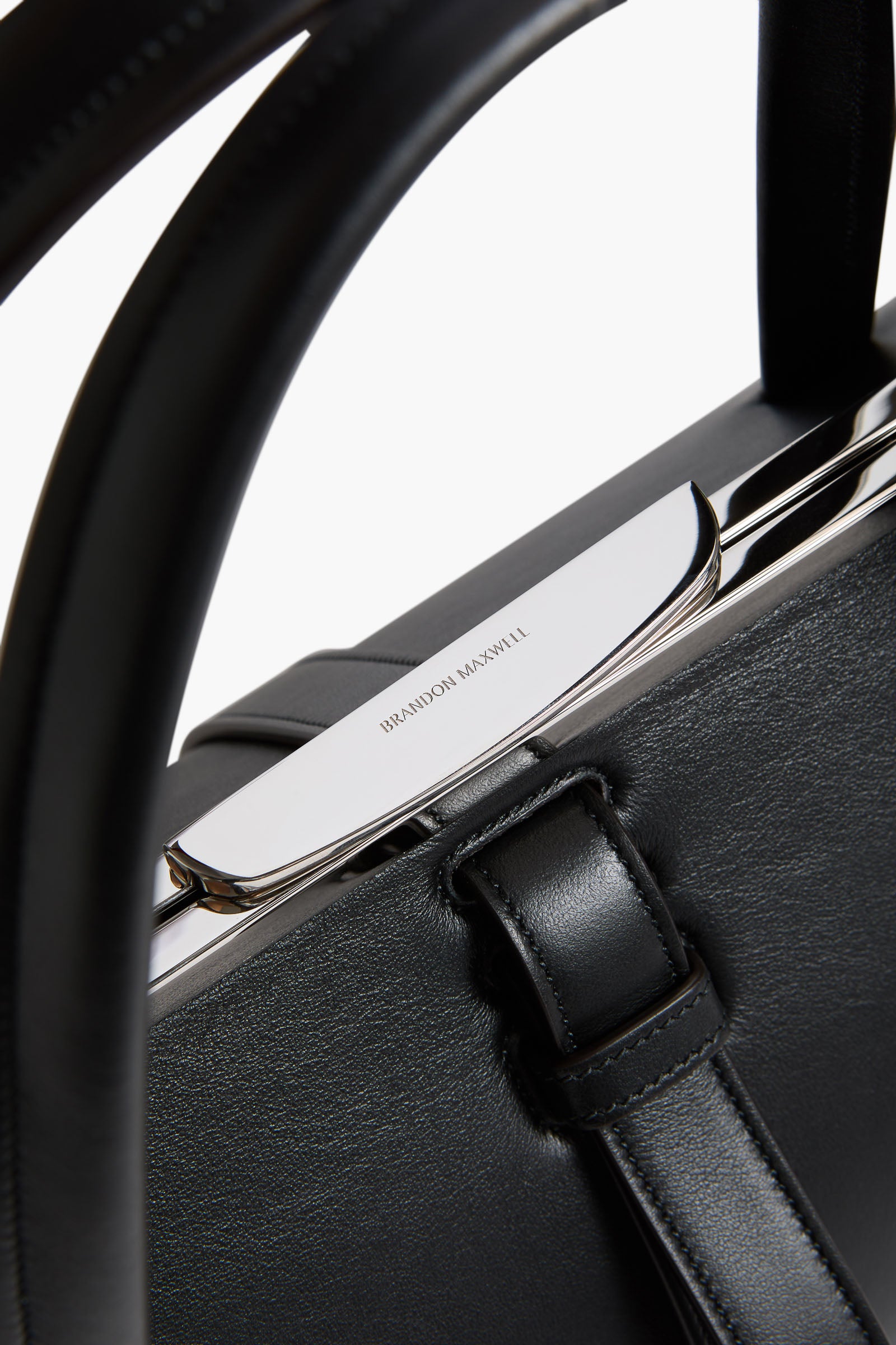 The Maxwell Bag in Black Leather