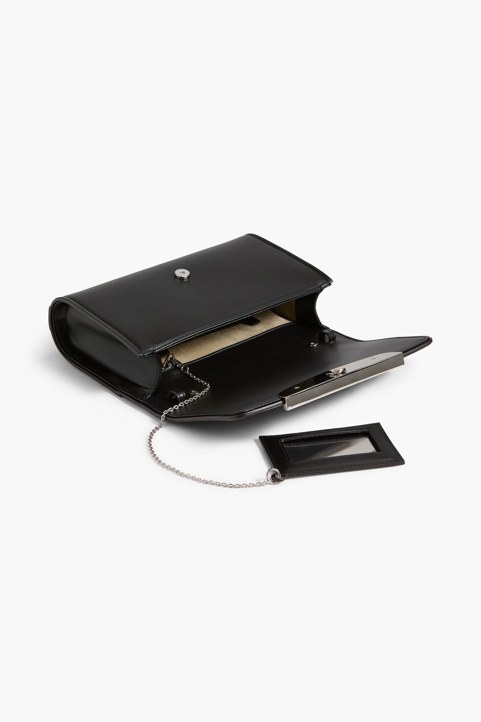The Louise Pochette Bag in Black Leather