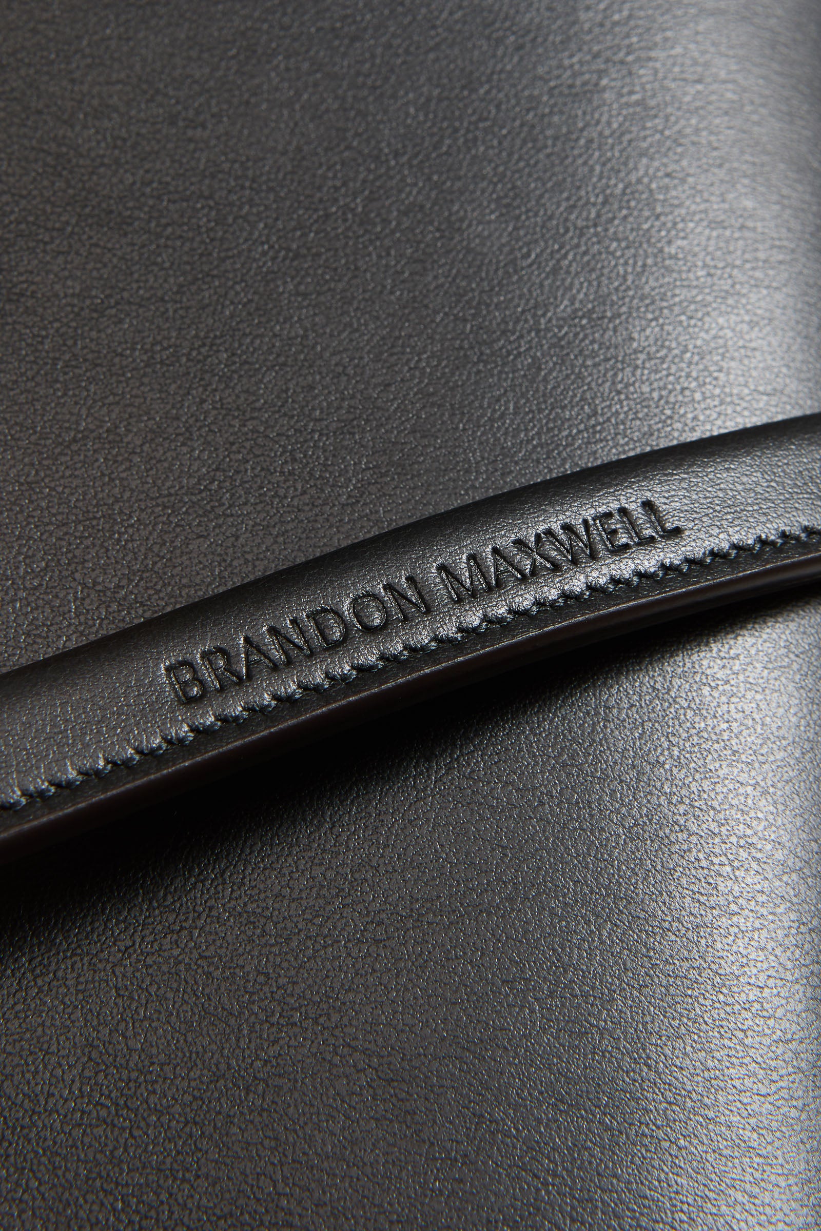 The Louise Pochette Bag in Black Leather