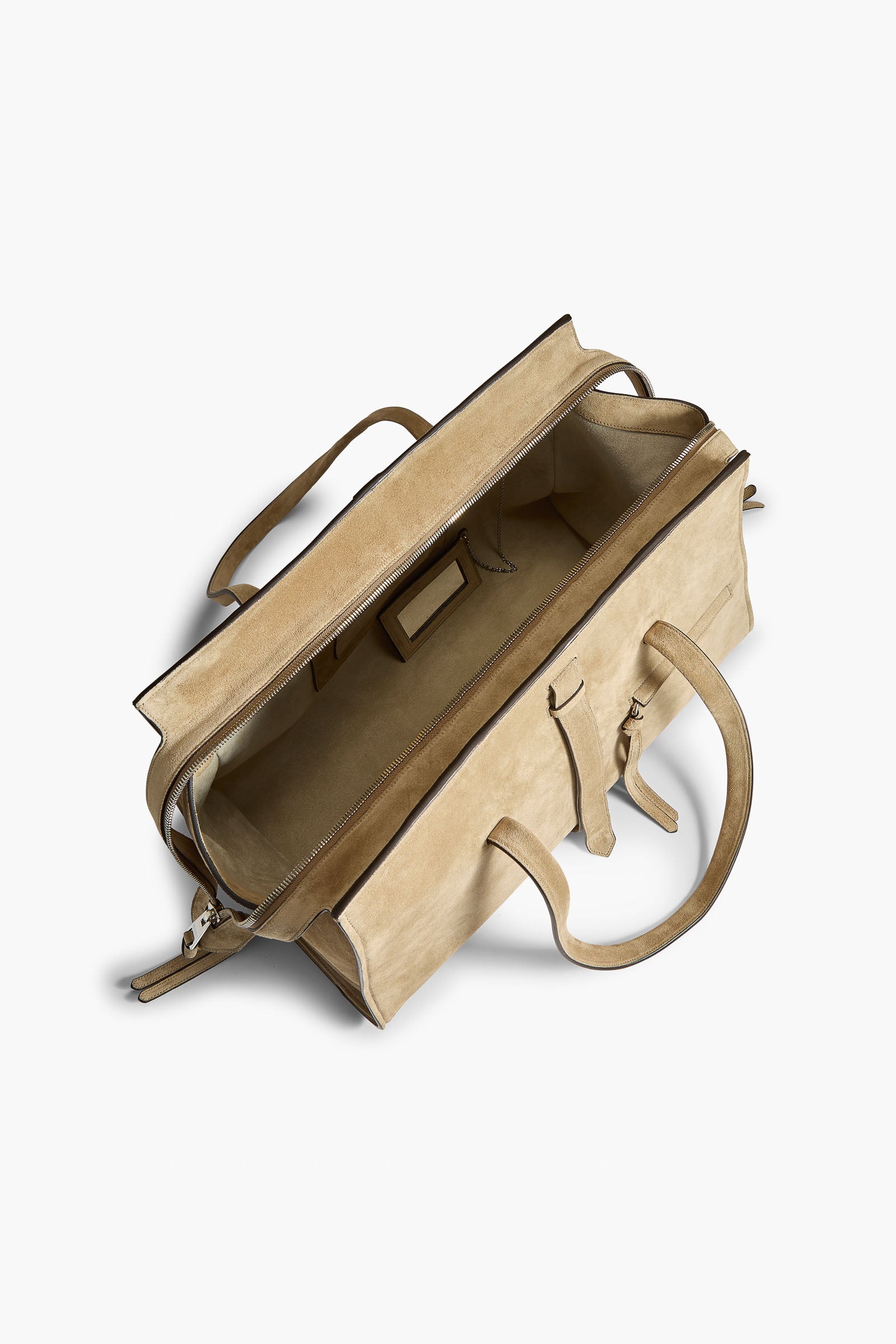 The Vance Weekender Bag in Sand Suede