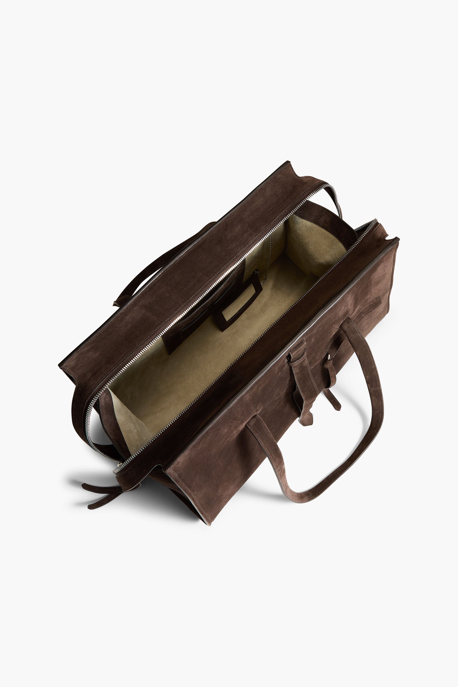 The Vance Weekender Bag in Malt Brown Suede