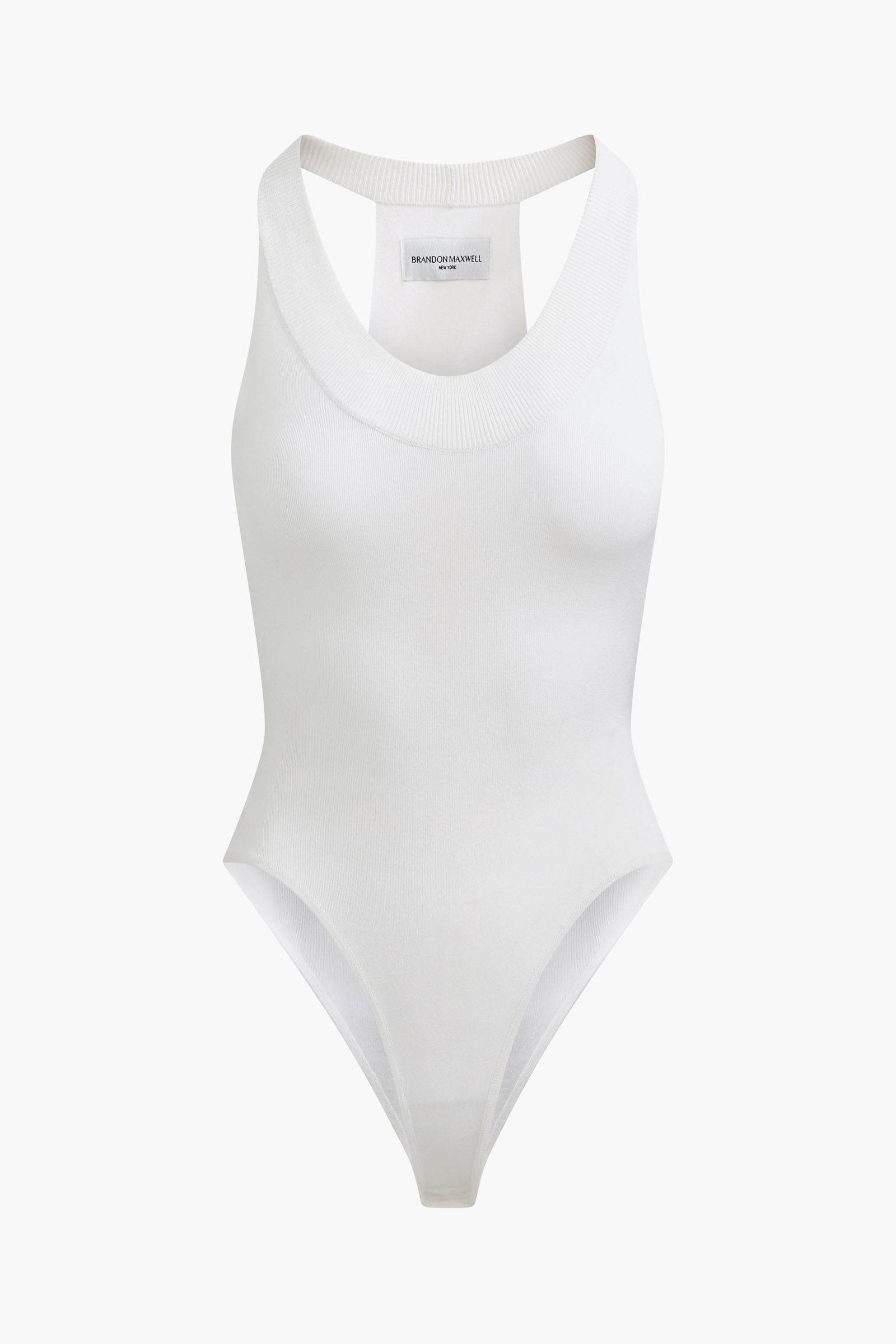 The Dahlia Knit Bodysuit in Optic White