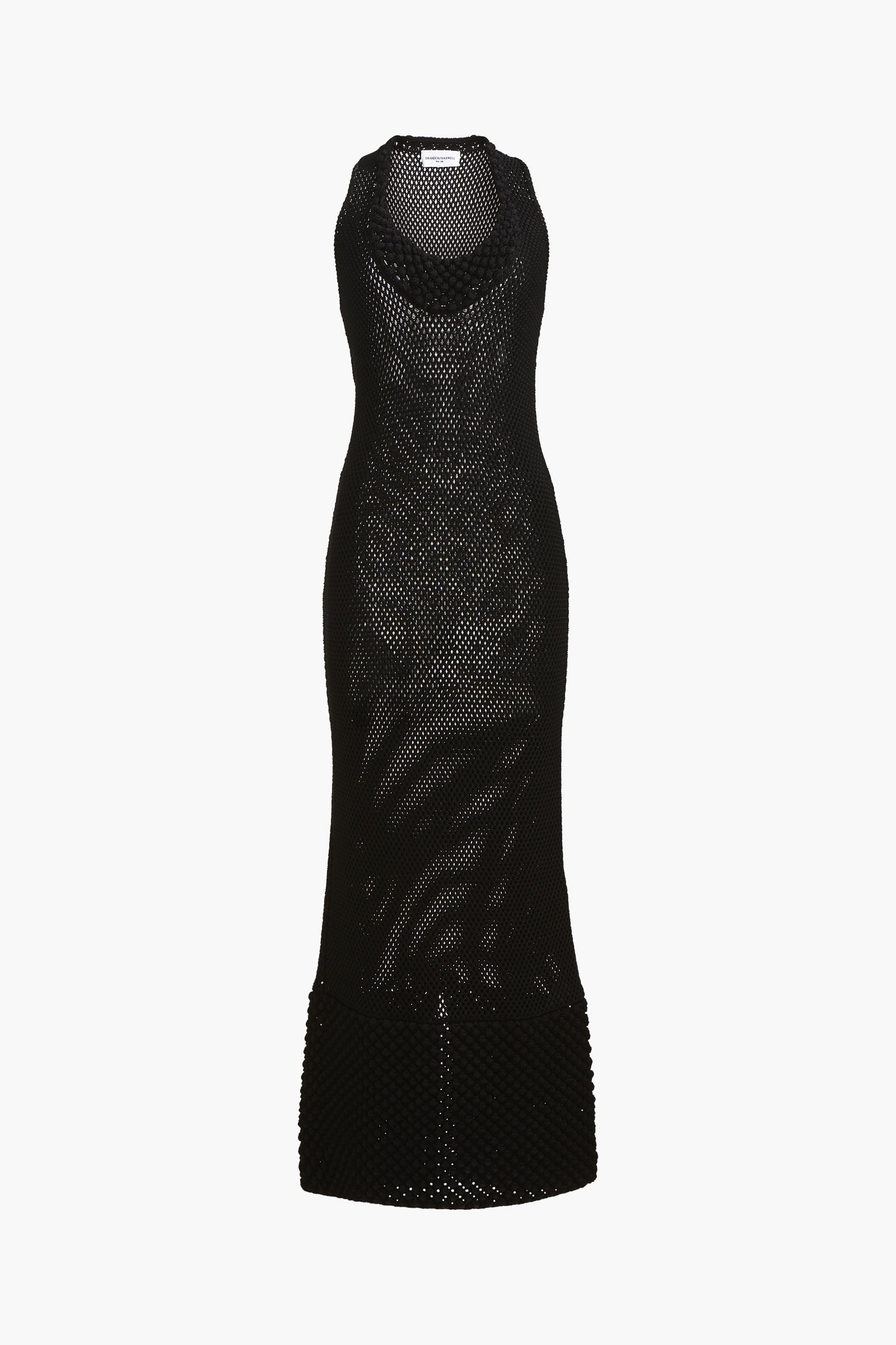 brandon maxwell black dress Brandon Maxwell - - The Genevieve Draped Bodice Maxi Dress - Black