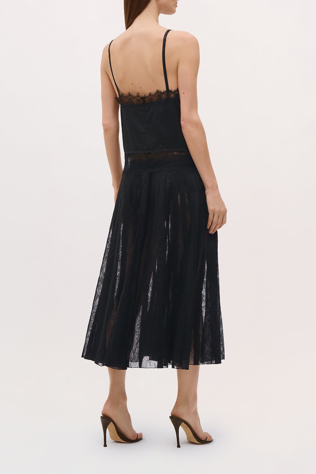 Back view of the Rooney Dress in Black.