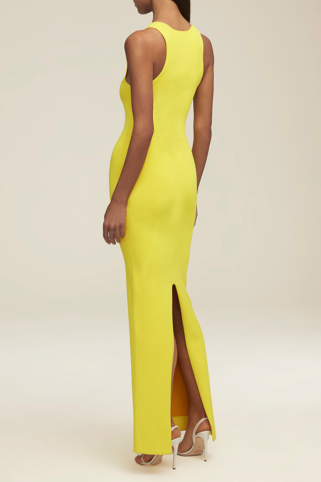 The Cara Dress in Lemon Yellow