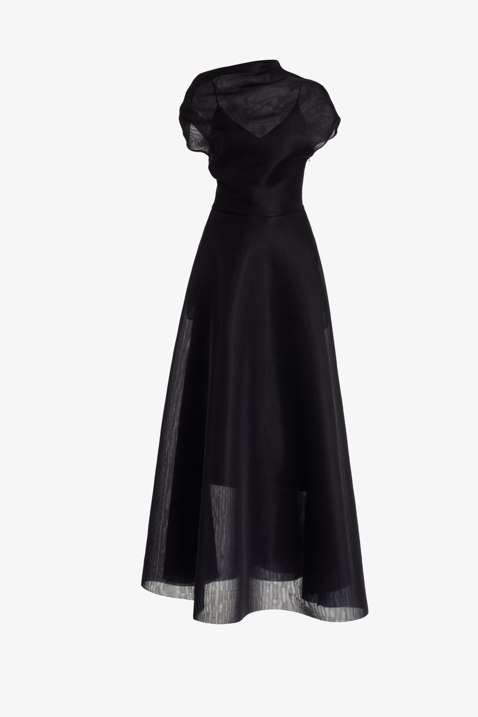 The Geneviene Dress in Black Neoprene