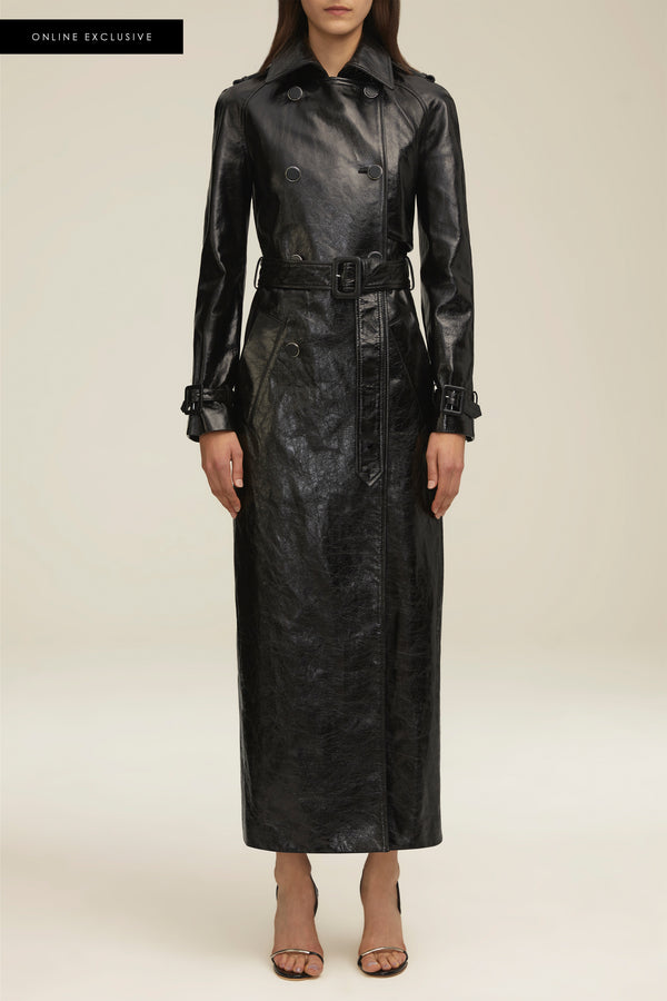 The Carolyn Trench in Black