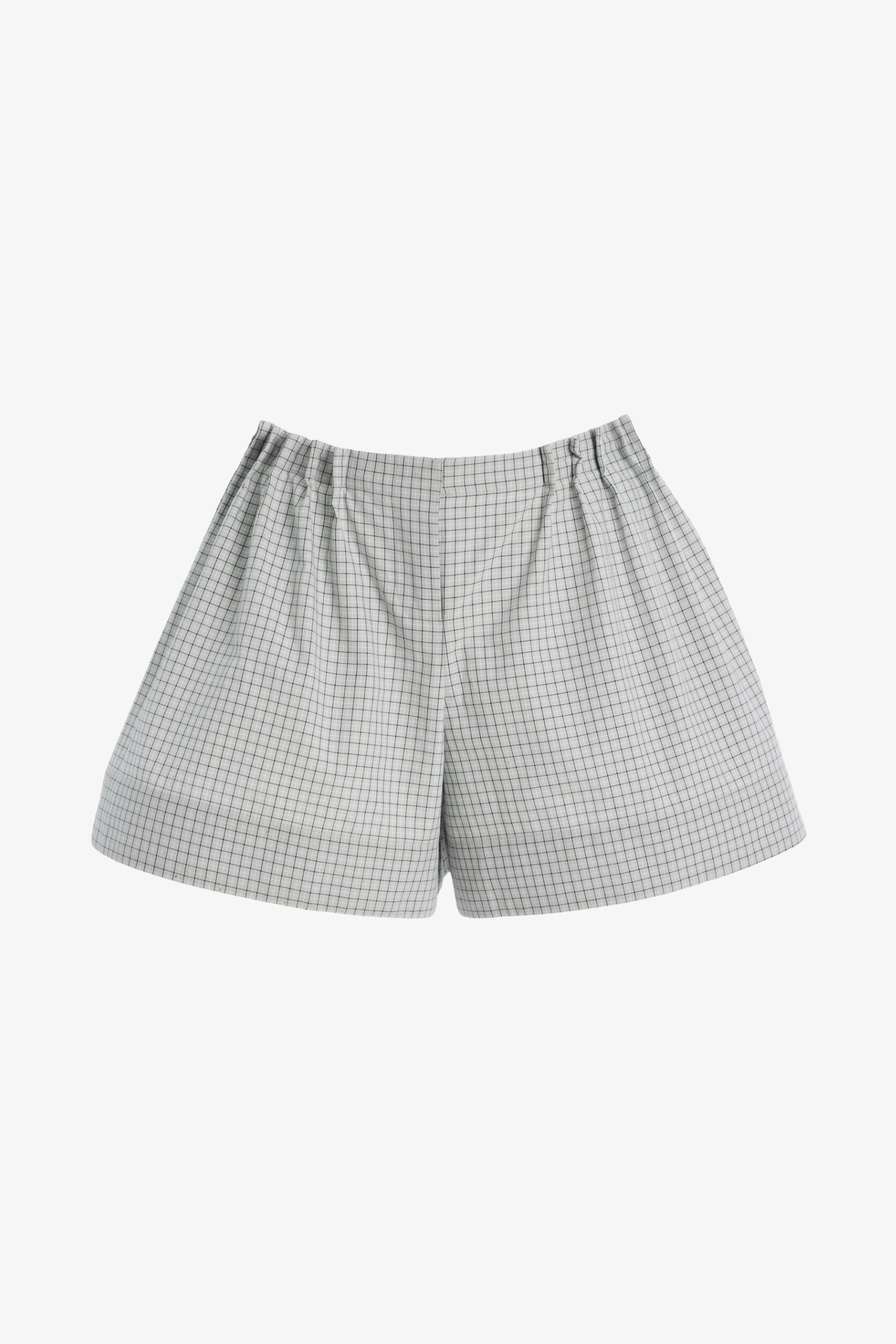 The Lennon Short in Cool Grey Check