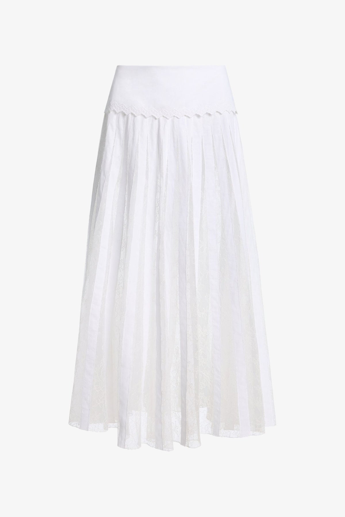Product view of the Tommy Skirt in White