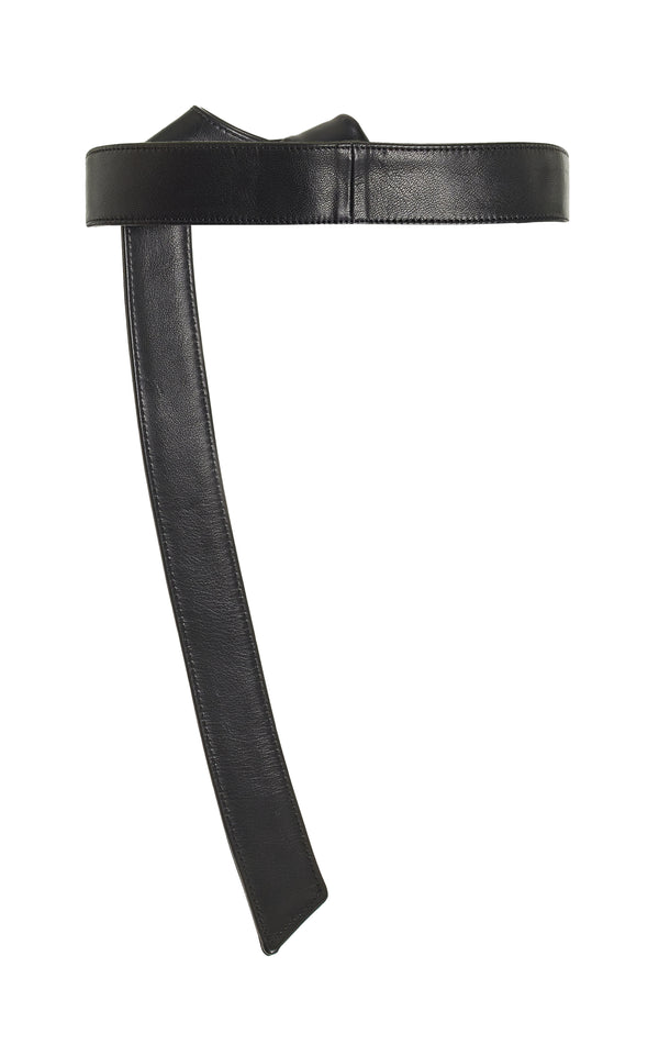 The Cleo Leather Belt in Black
