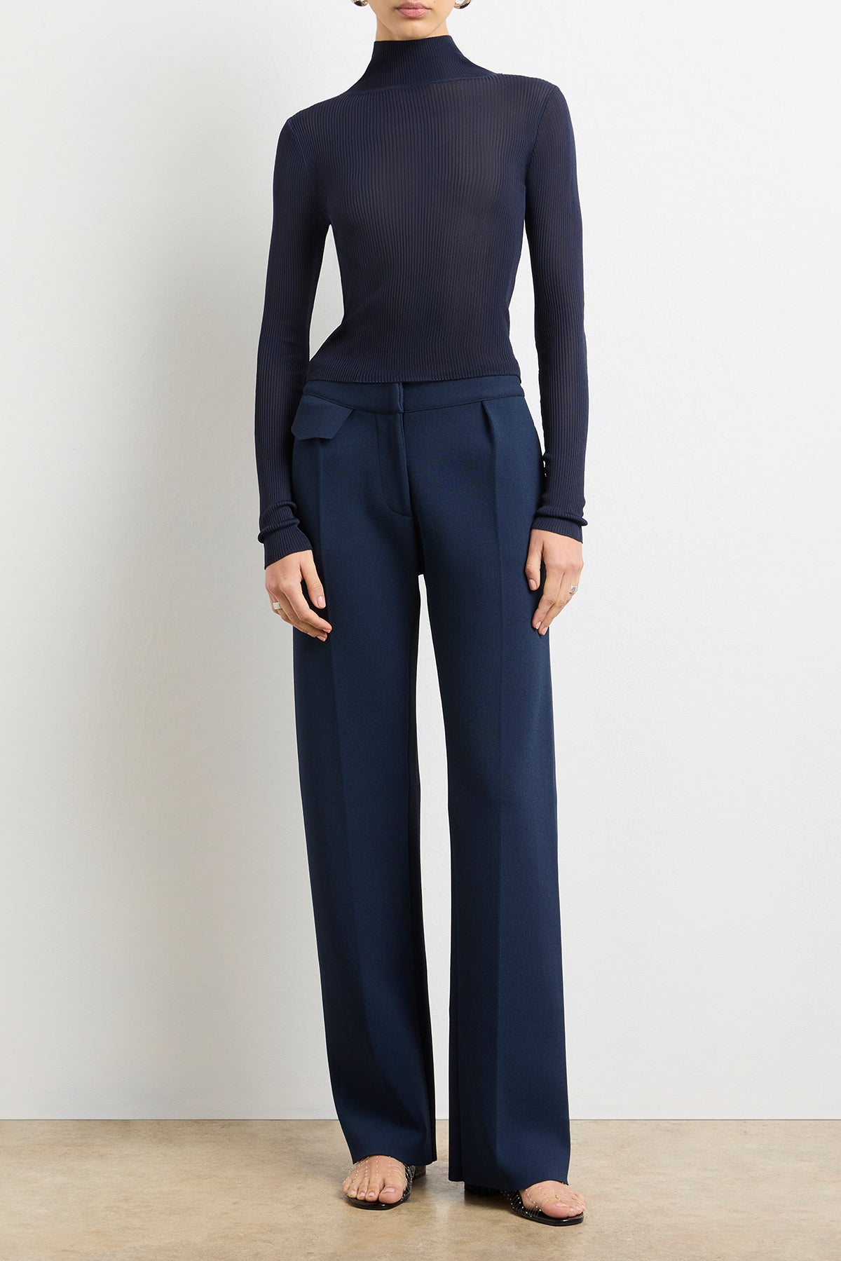 The Cooper Turtleneck in Navy