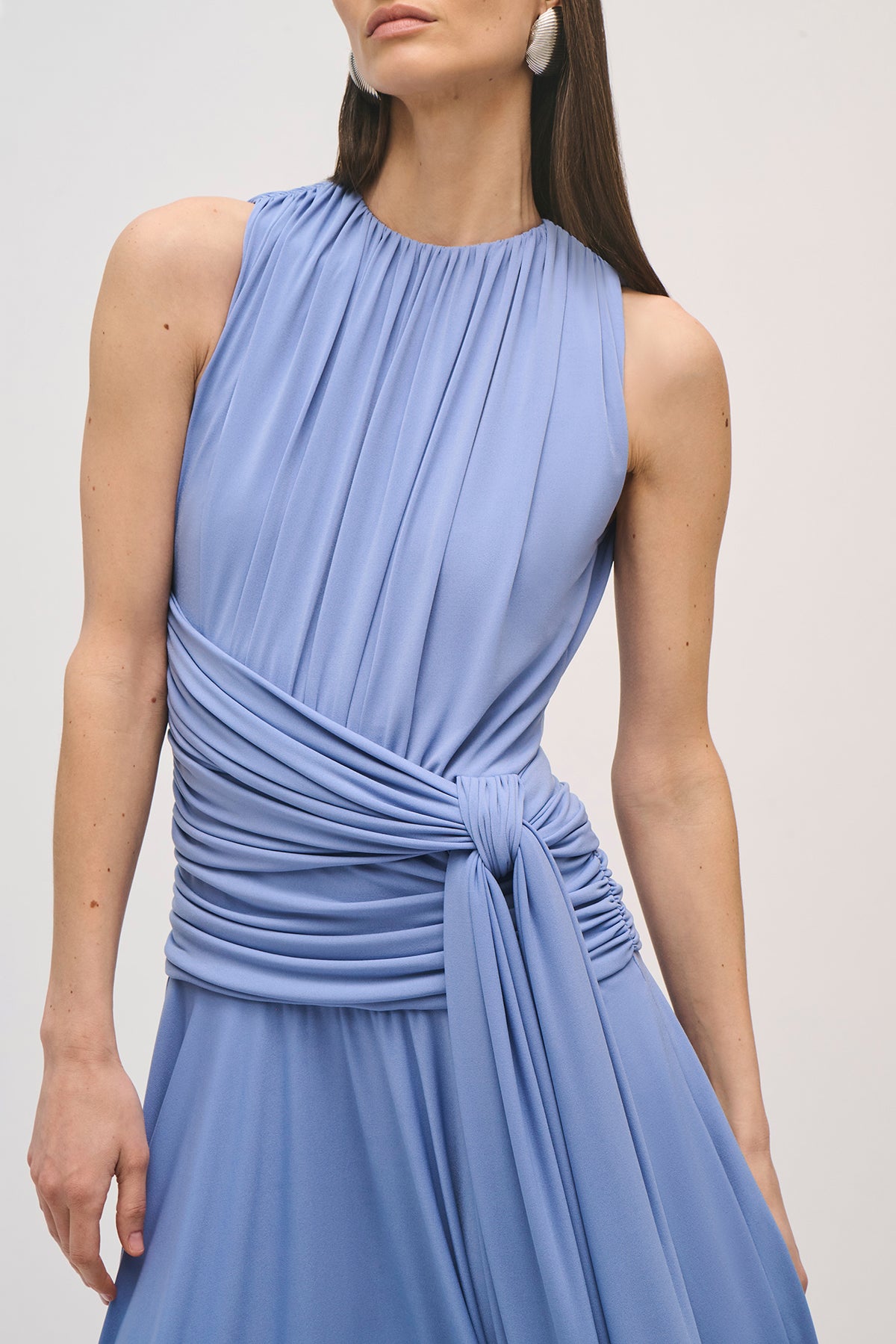 brandon maxwell blue dress Brandon Maxwell The Florence Mini Dress - Blue