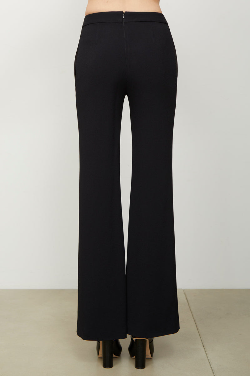 The High Waisted Wide Leg Trouser in Black