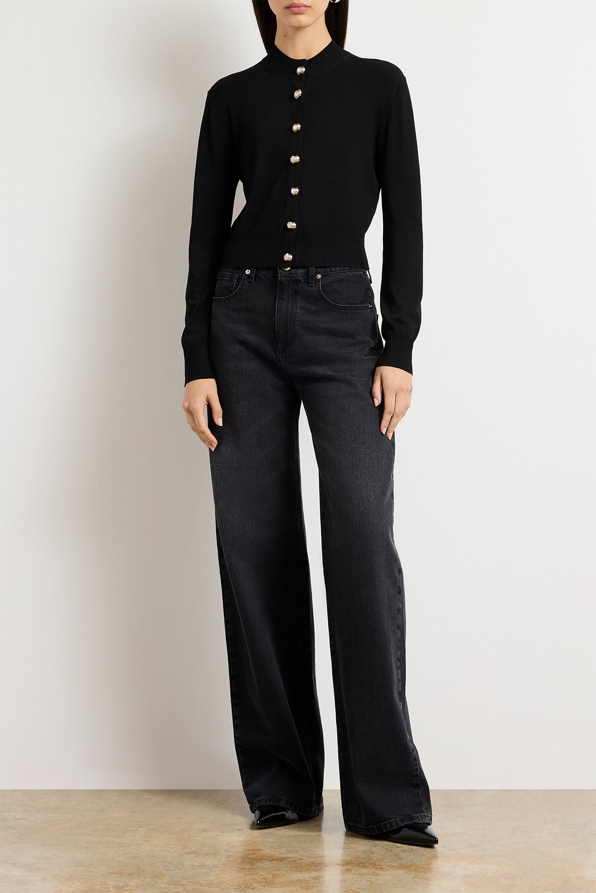 The Aubrey Cardigan in Black