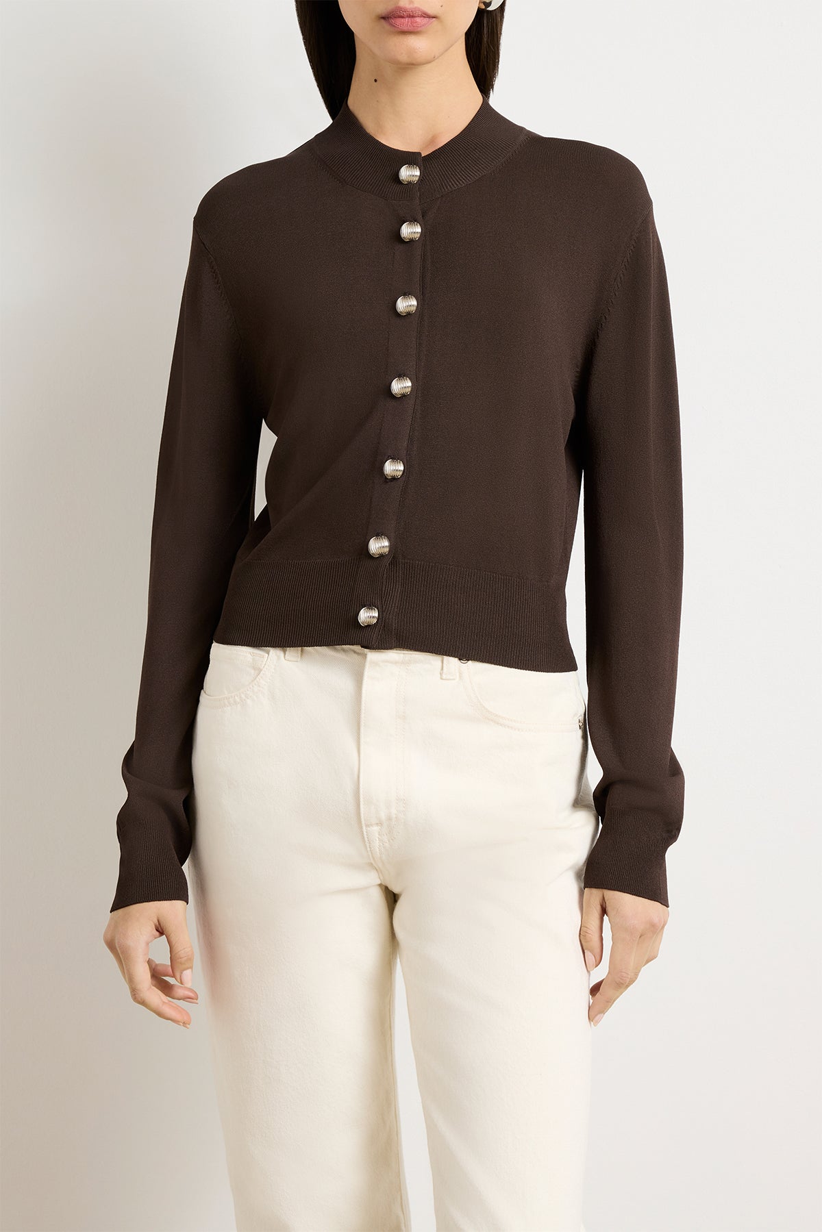 The Aubrey Cardigan in Truffle