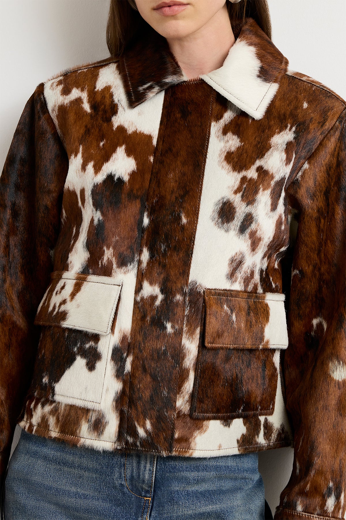 The Blaine Jacket in Natural Cowhide Leather
