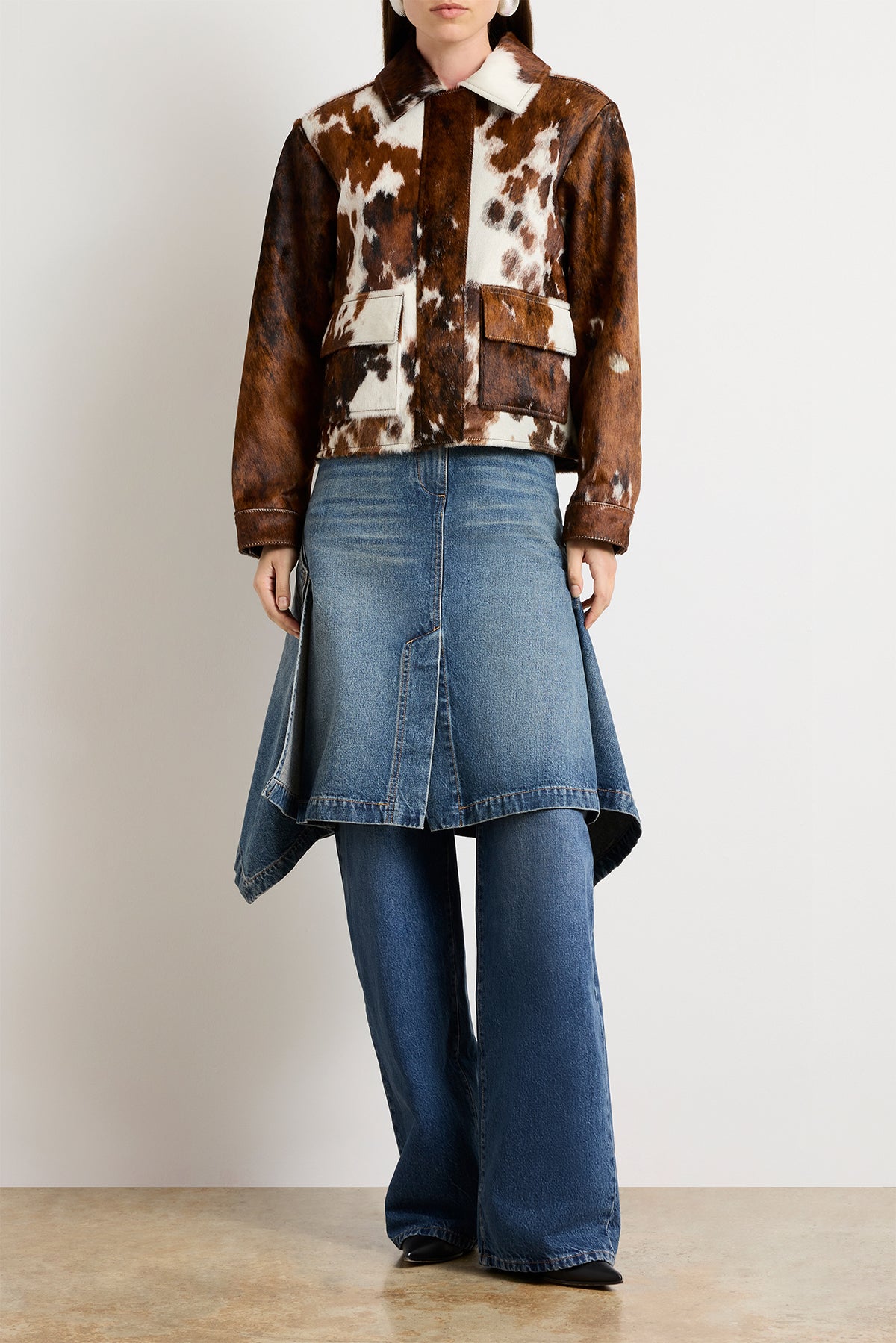 The Blaine Jacket in Natural Cowhide Leather