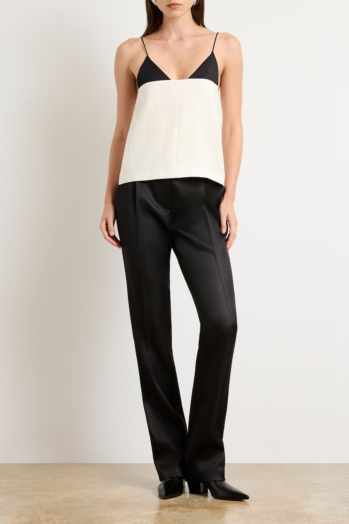 The Bridges Tank in Cream and Black