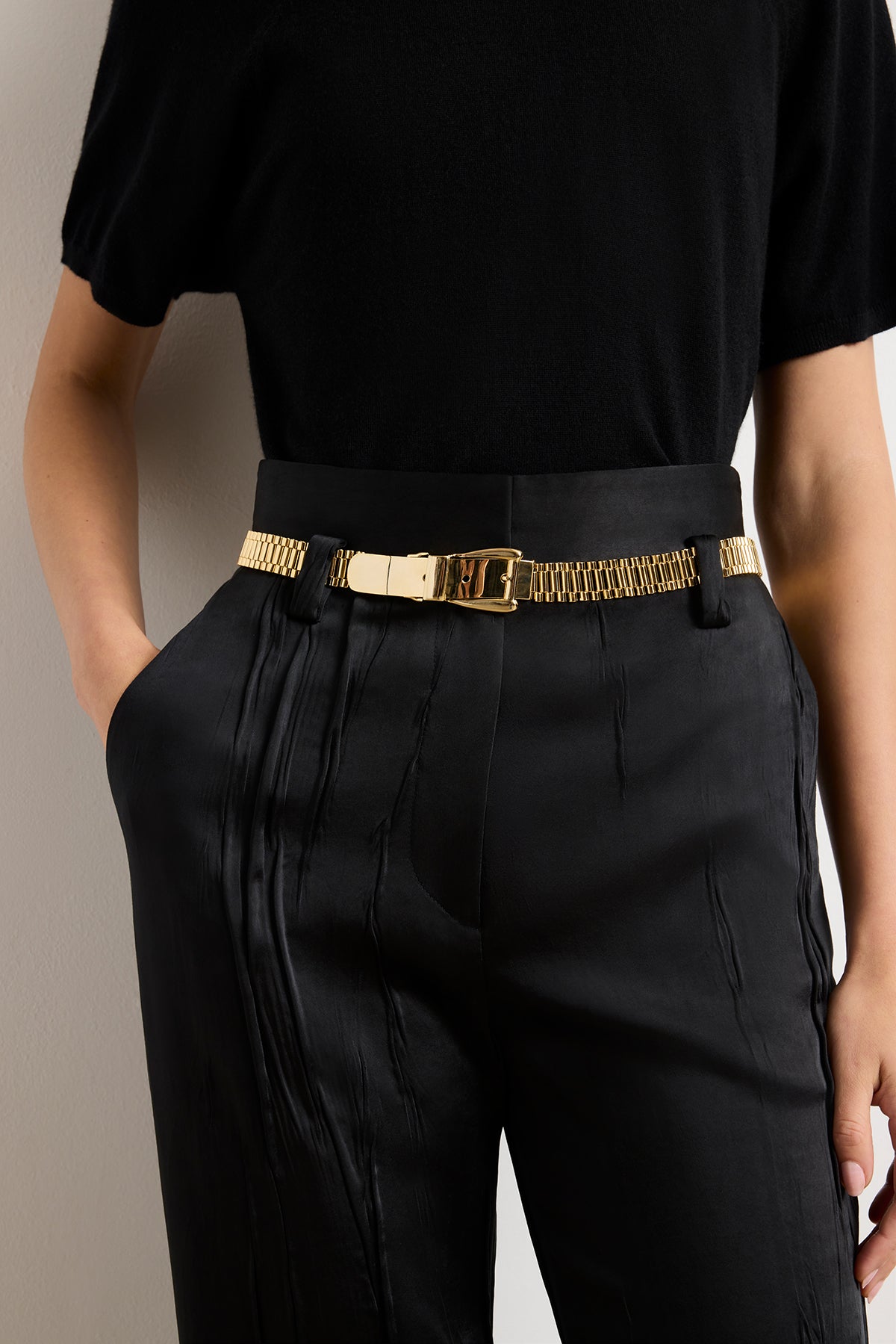The Celeste Watch Belt in Gold