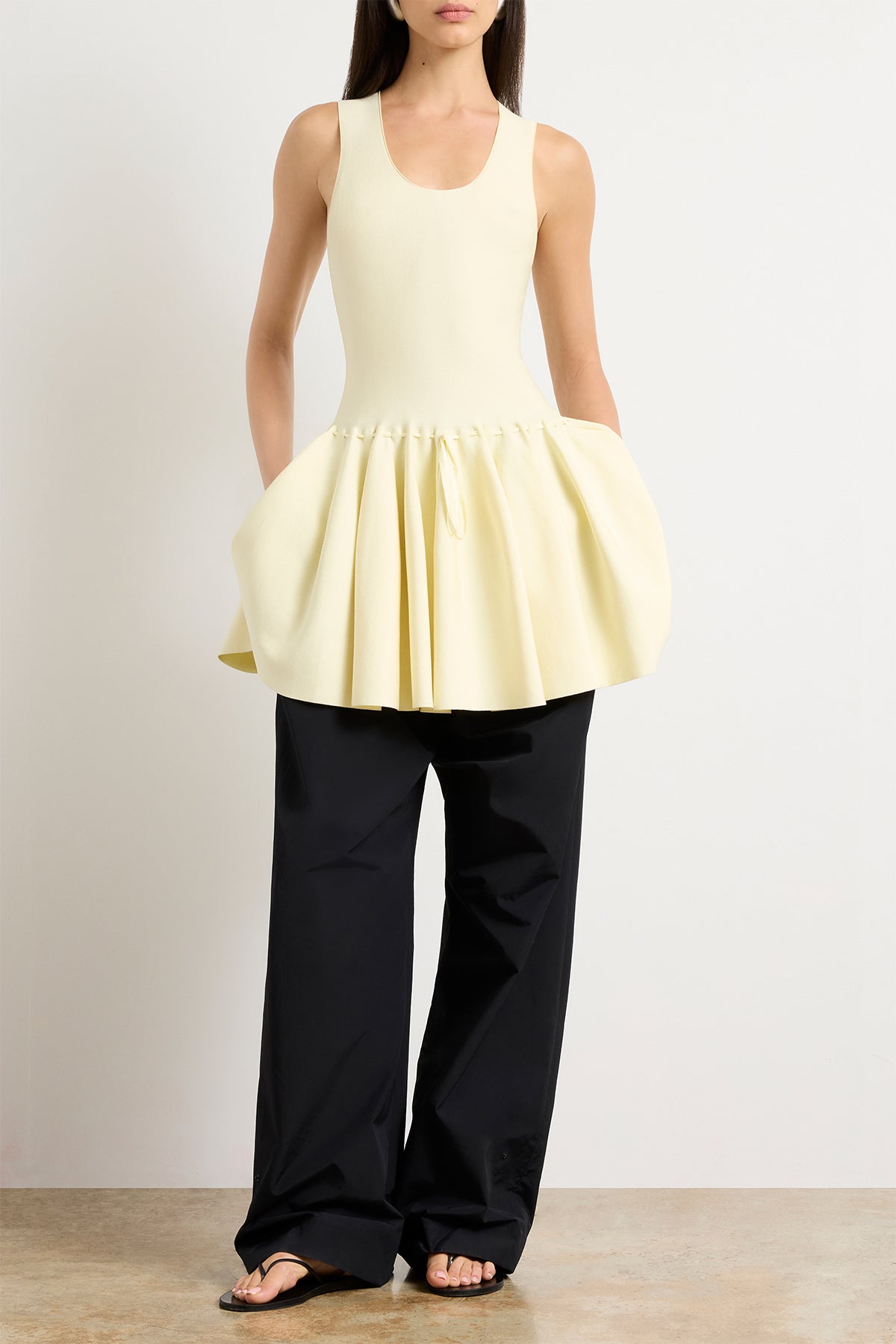 The Cleo Mini Dress in Lemon Ice