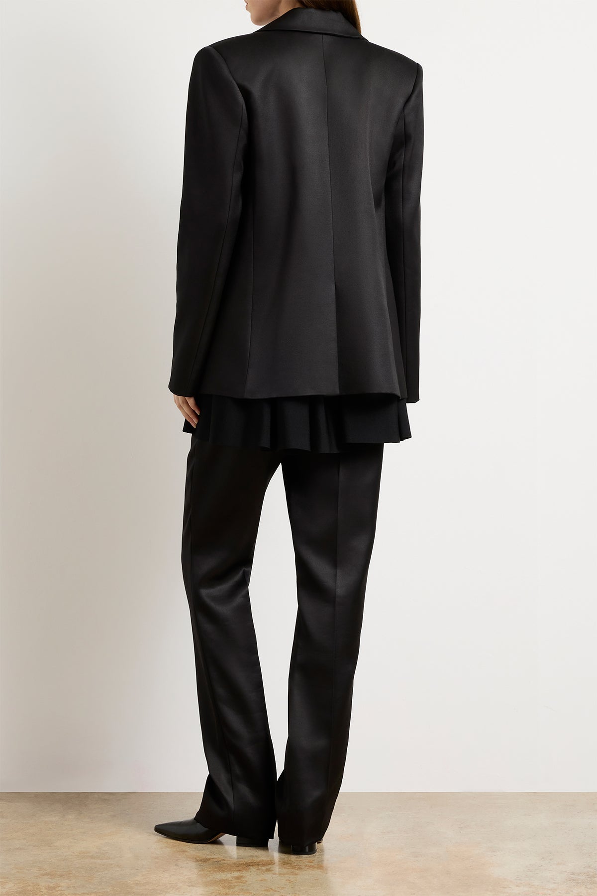 The Elliot Double Breasted Evening Jacket in Black