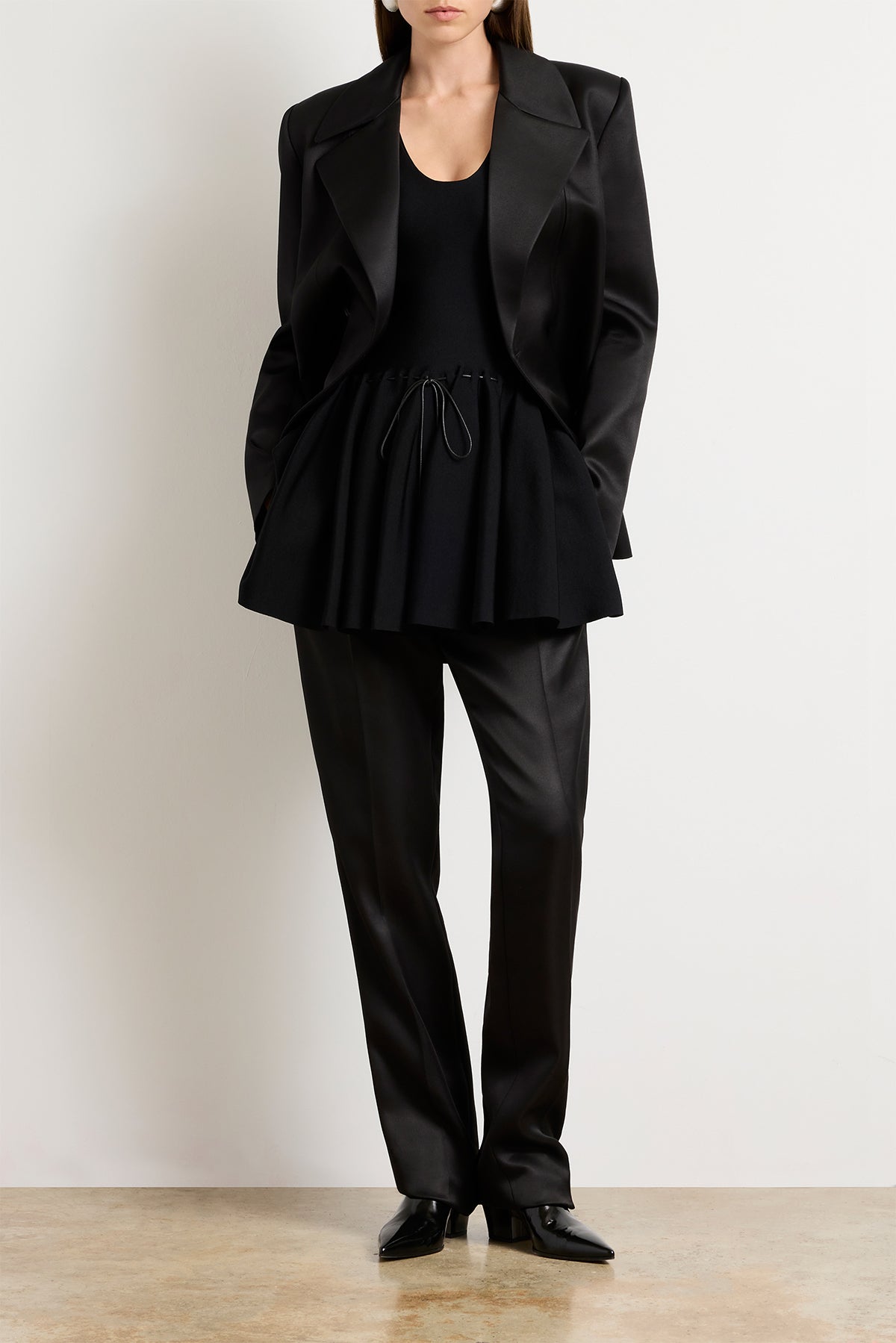 The Elliot Double Breasted Evening Jacket in Black