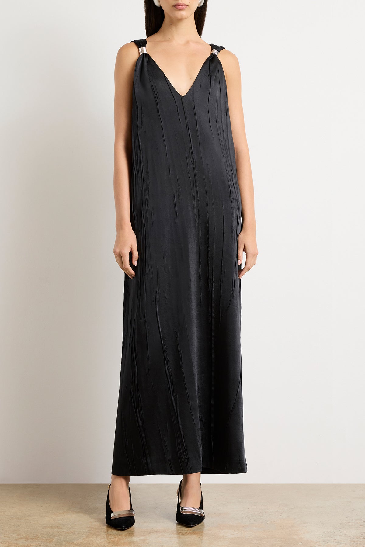 The Keke Midi Dress in Black