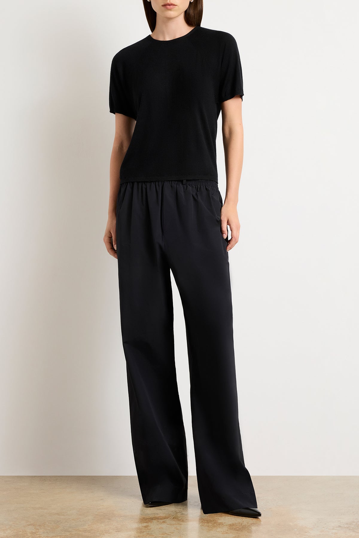 The Lee Classic Cashmere Tee in Black