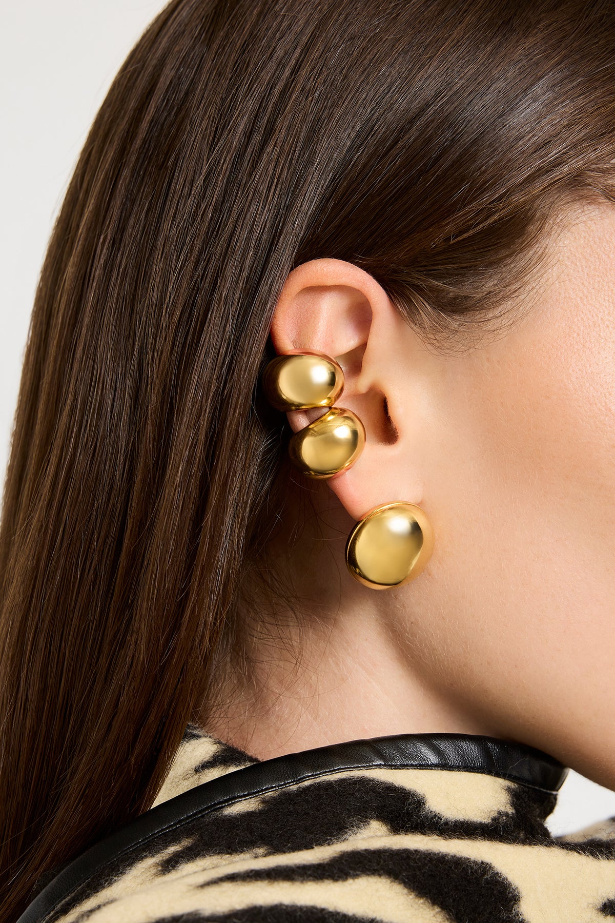 The Nova Dot Cluster Earring Set in Gold