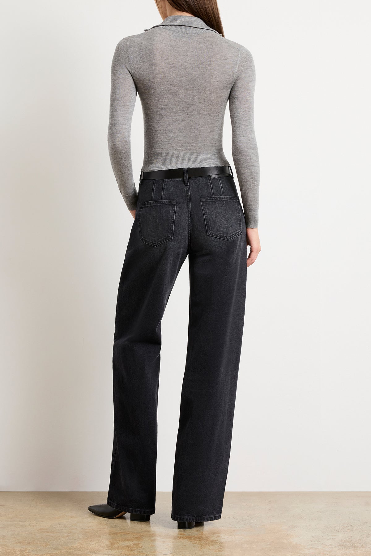 The Paxton Half Zip in Heather Grey