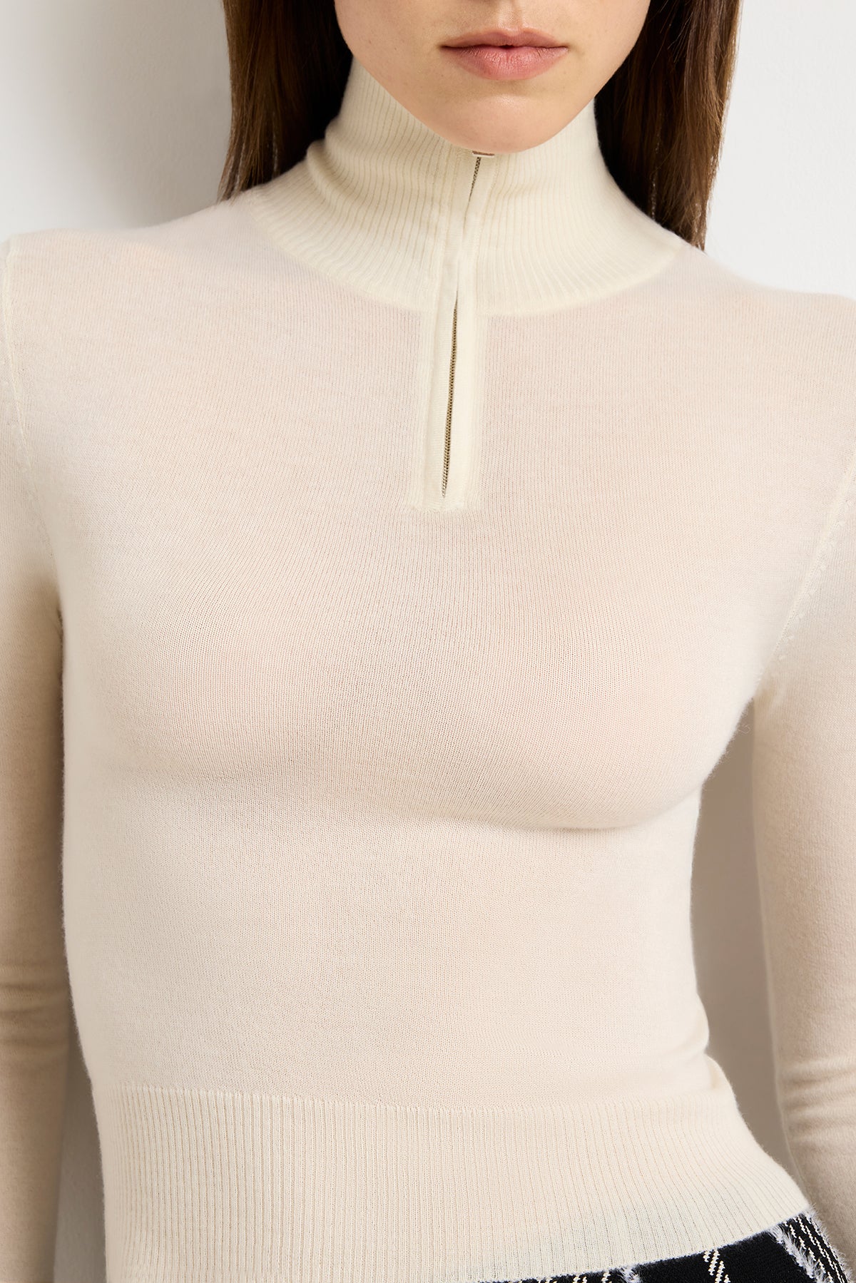 The Paxton Half Zip in Ivory