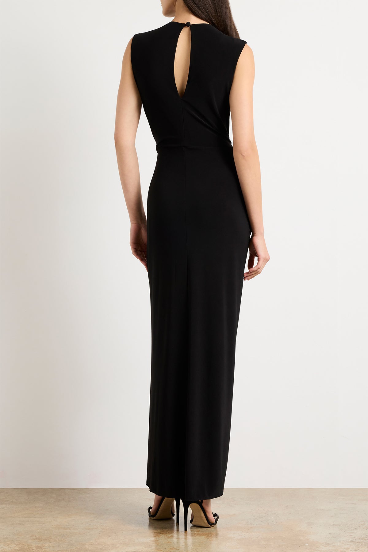 The Serena Dress in Black and Silver