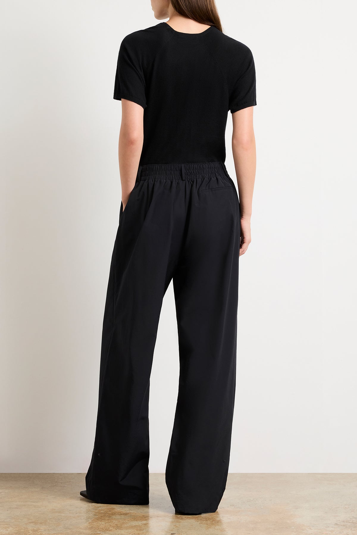 The Teagan Relaxed Track Pant in Black