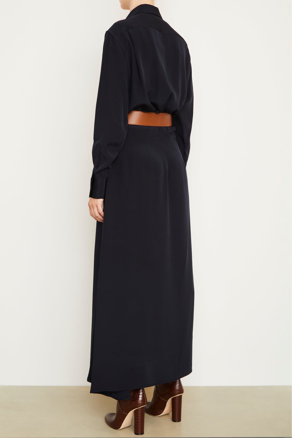 The Charlotte Shirt Dress in Navy