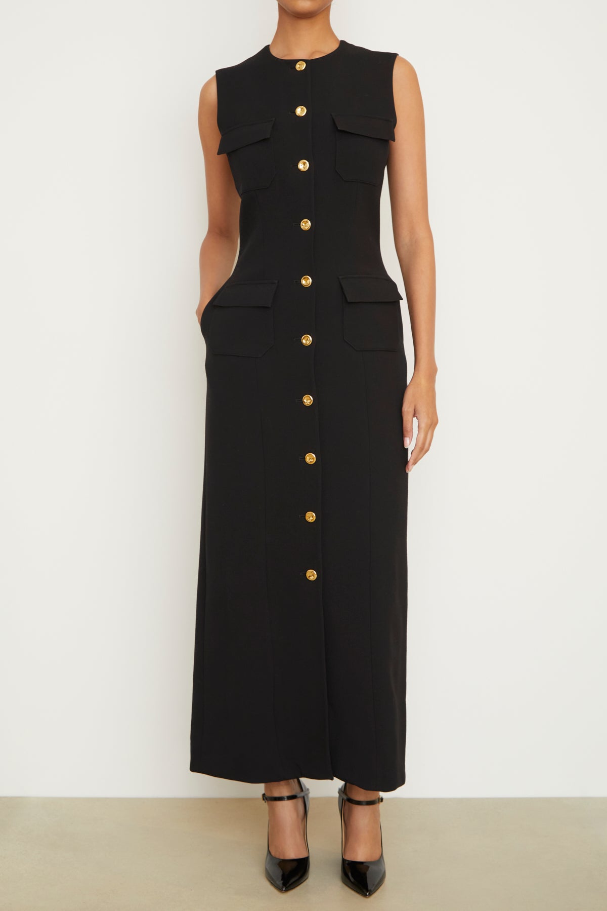 The Corinne Sheath Dress in Black