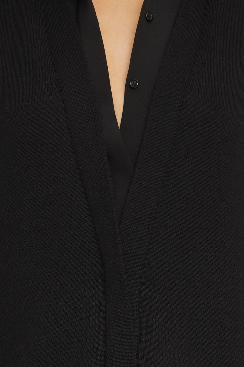 The Luma Polo Top in Black