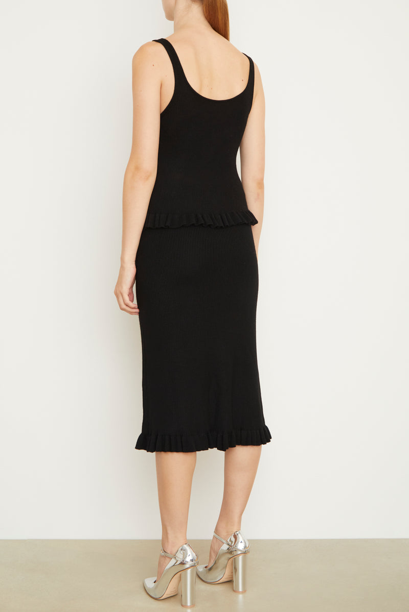 The Phoebe Knit Tank in Black
